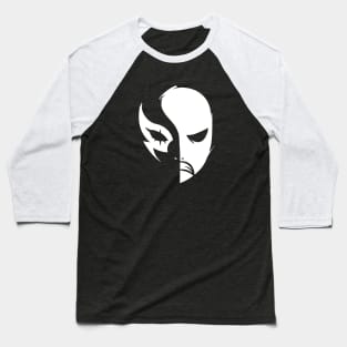 Angry Mask - White Baseball T-Shirt